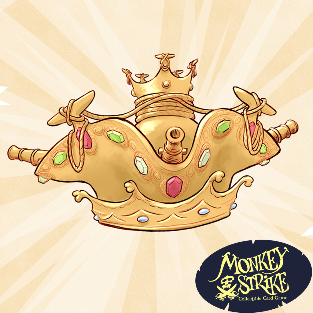 A picture of a golden pirate crown